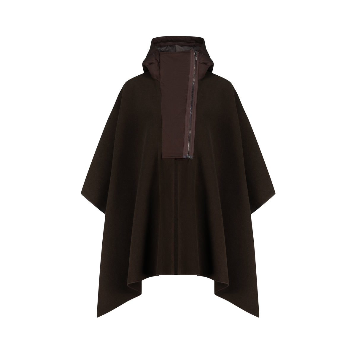 Brown Scarf-Style Jacket