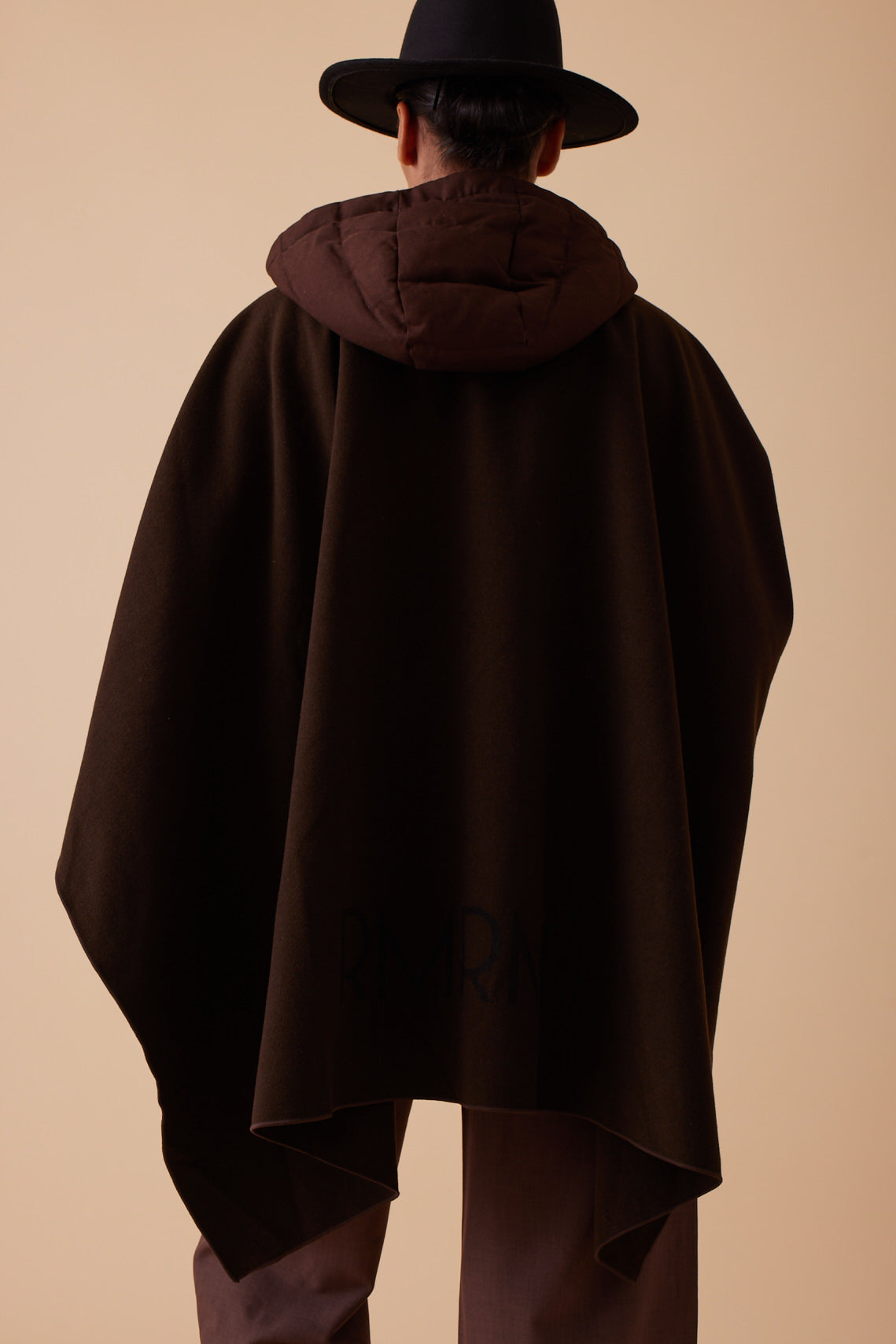Brown Scarf-Style Jacket