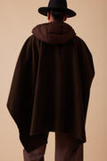 Brown Scarf-Style Jacket