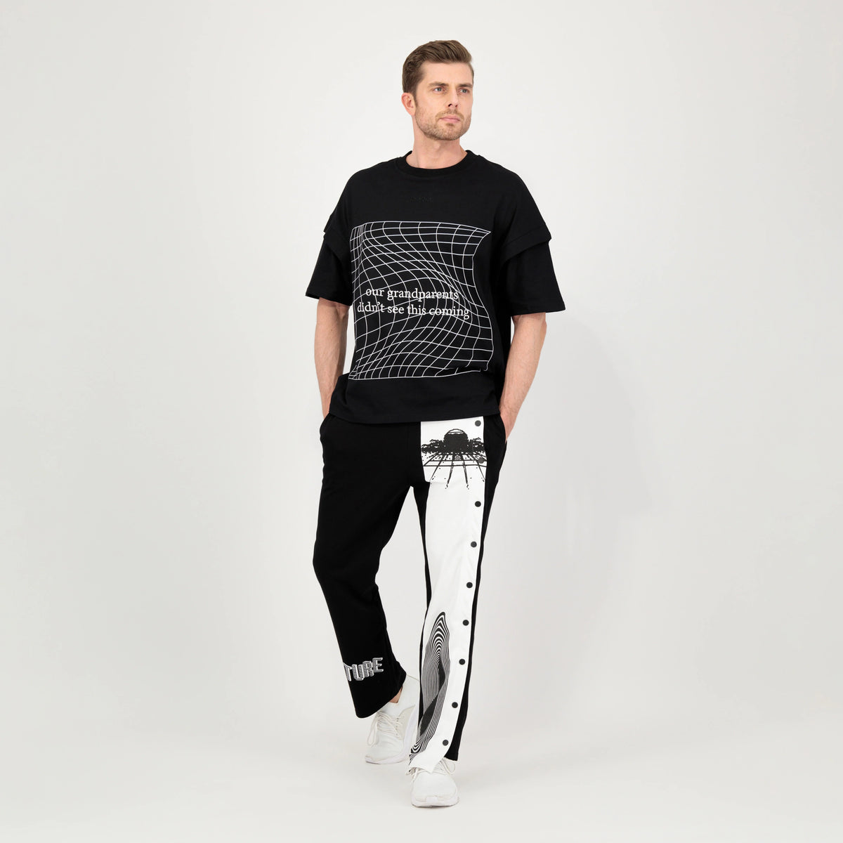 Black & White Sweatpants | Back to the Future Collection