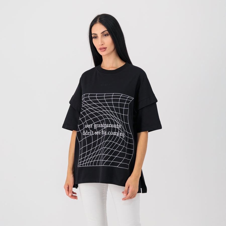 Black T-shirt - Back to the Future collection