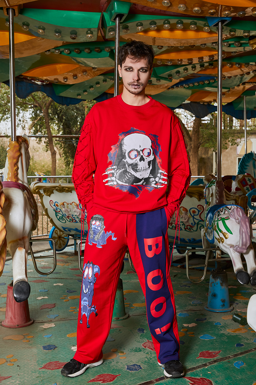 Red Sweatpants - Monster collection