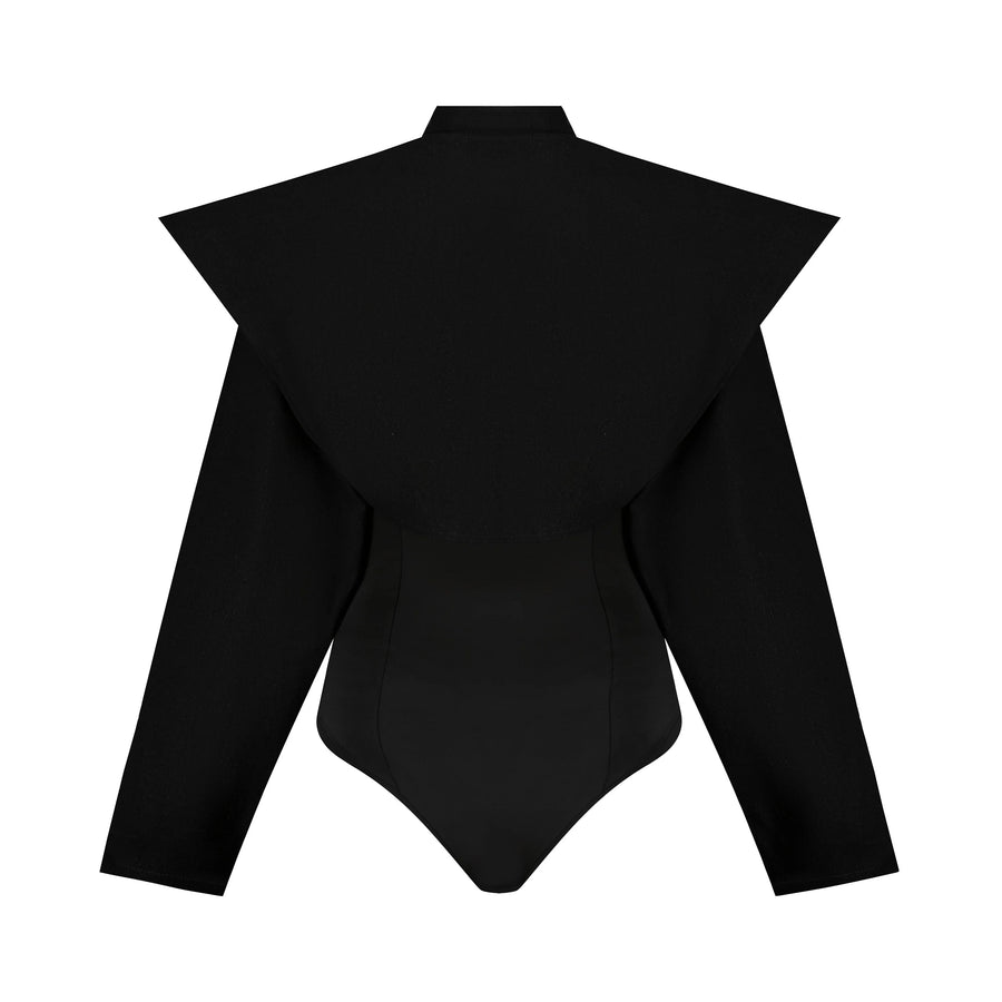 Black Jeans Jacket with a Track Suit - Surrealism Art Collection