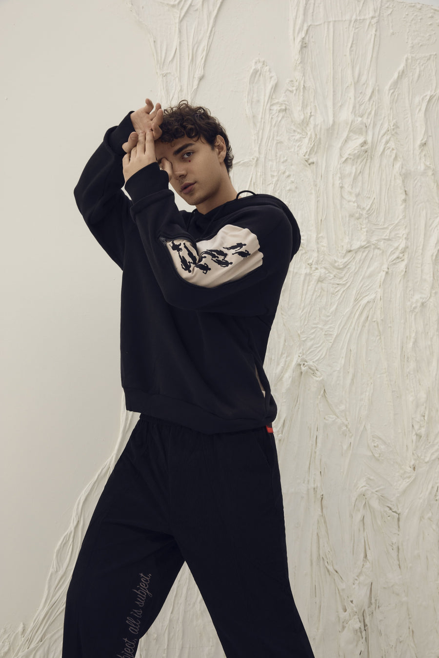 Black Hoodie - Surrealism Art Collection