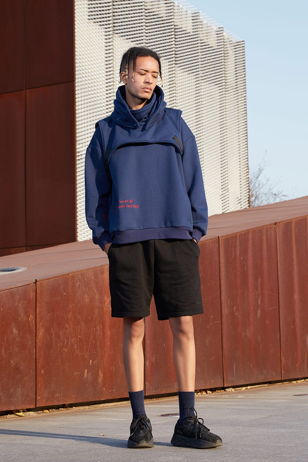 Blue 3-piece Hoodie | Golden Hands Collection