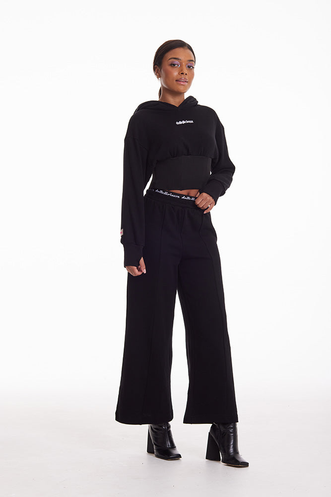 Corset-Style Cropped Hoodie | Doll x RMRM