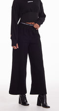 Black Wide-Leg Sweatpants | Doll x RMRM