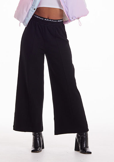 Black Wide sweat pant